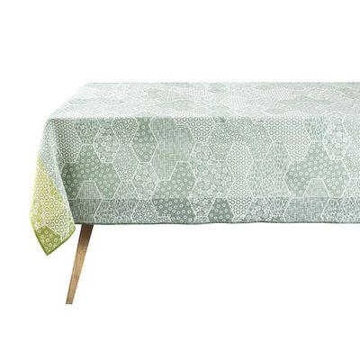 Le Jacquard Francais Wagara Green Tablecloth 30286