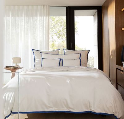 Le Jacquard Francais Apparat Blue Flat Sheet 29694