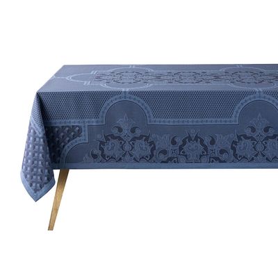 Le Jacquard Francais Palais Venitien Blue Tablecloth 30228