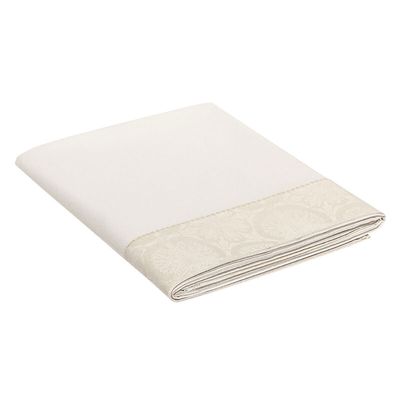 Le Jacquard Francais Victoria Beige Flat Sheet 30059