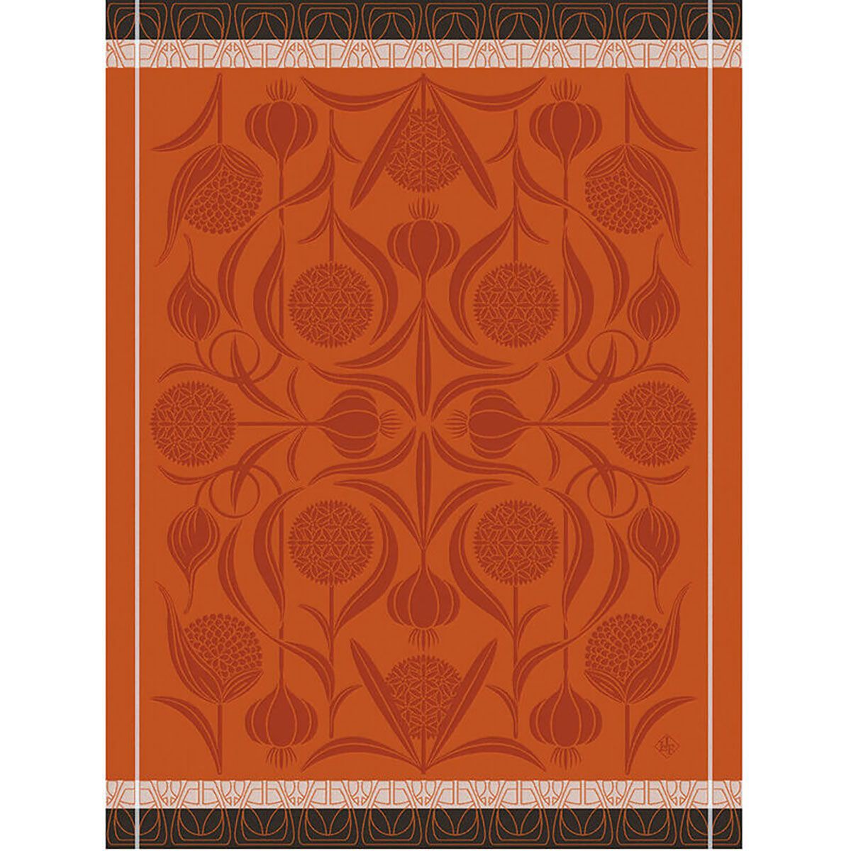 Le Jacquard Francais L&#39;Ail Orange Tea Towel 30109