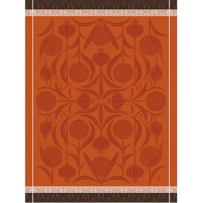 Le Jacquard Francais L&#39;Ail Orange Tea Towel 30109