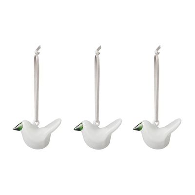 Iittala Iittala Mini Glass Birds White 3Set 1073974, 6411923683029