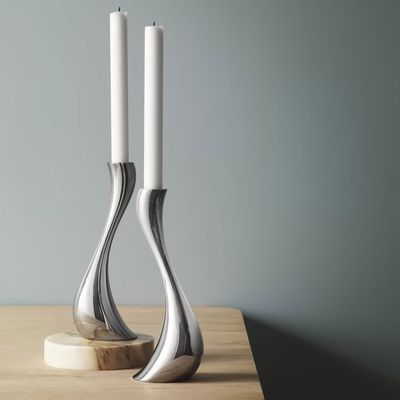 George Jensen Cobra Candleholder Medium 2 Piece 3586579, 5705145020443