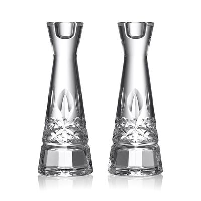 Waterford Lismore Round Candlestick 20Cm 8 Inch Set of 2 1070370, 701587479608