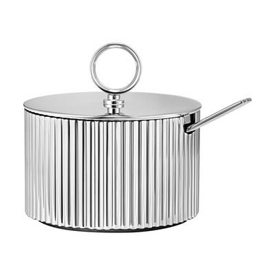 George Jensen Bernadotte Sugar Bowl and Spoon 10014932, 5713275065937