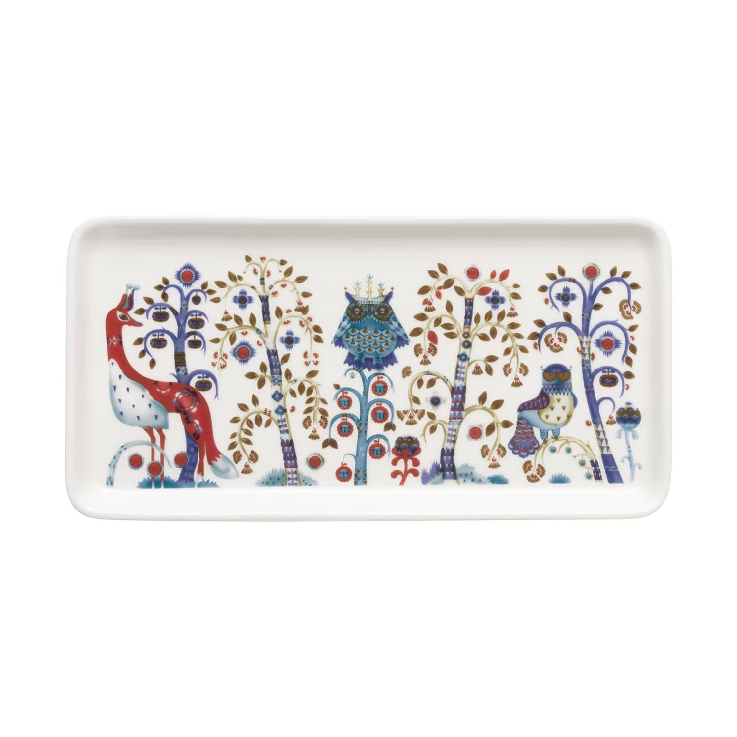 Iittala Taika Plate Rectangle 12X24Cm 4.72X9.45 Inch White 1070930, 6411923681551