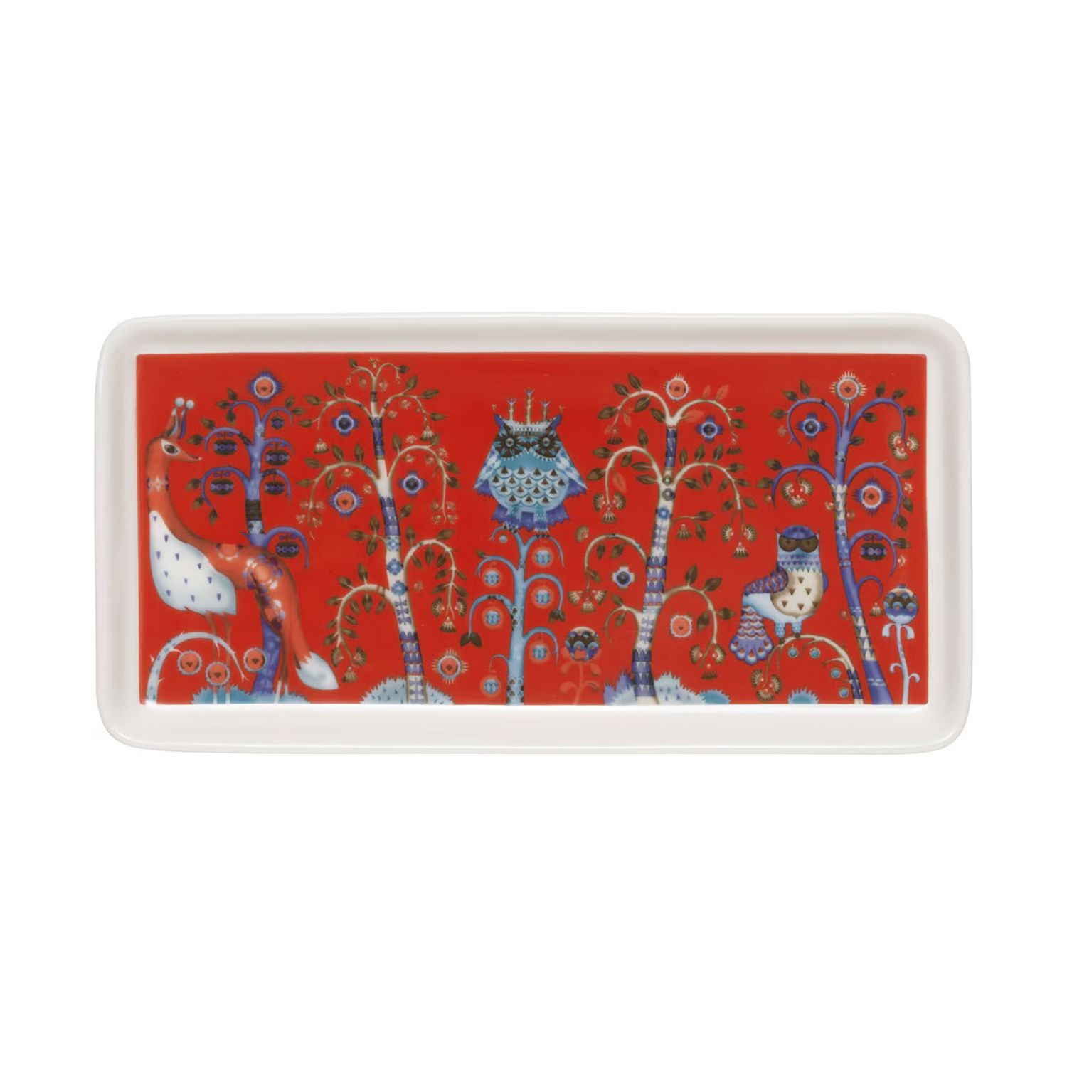 Iittala Taika Plate Rectangle 12X24Cm 4.72X9.45 Inch Red 1072380, 6411923682428