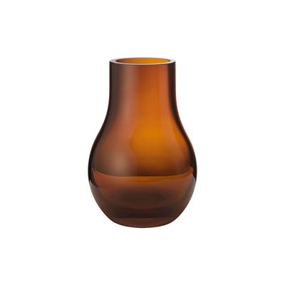 George Jensen Cafu Vase Glass Amber Small 10019703,