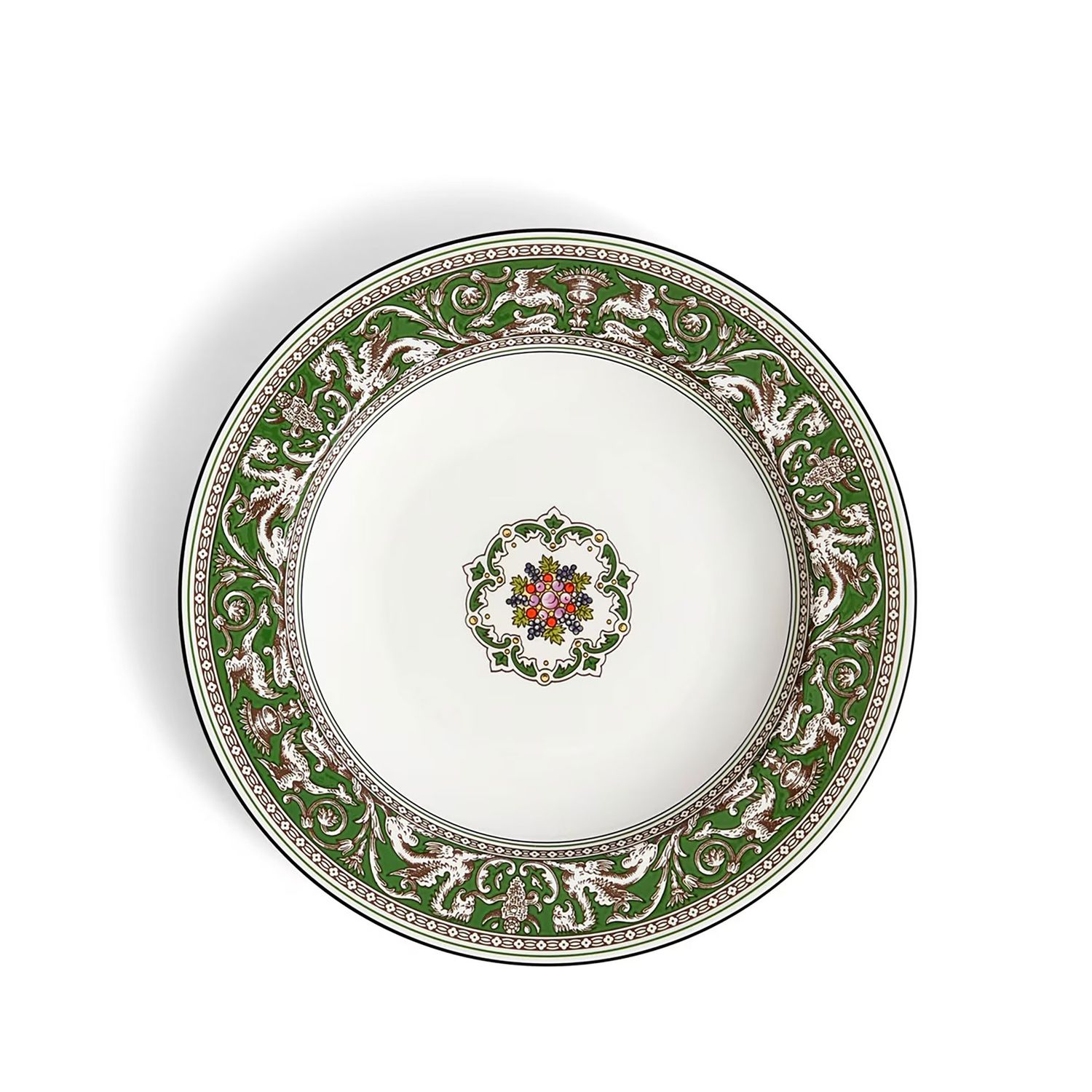 Wedgwood Florentine Verde Rim Soup 22.8Cm 8.9 Inch 1070524, 701587480154