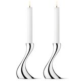 George Jensen Cobra Candleholder Small 2 Piece 3586694, 5705145066137