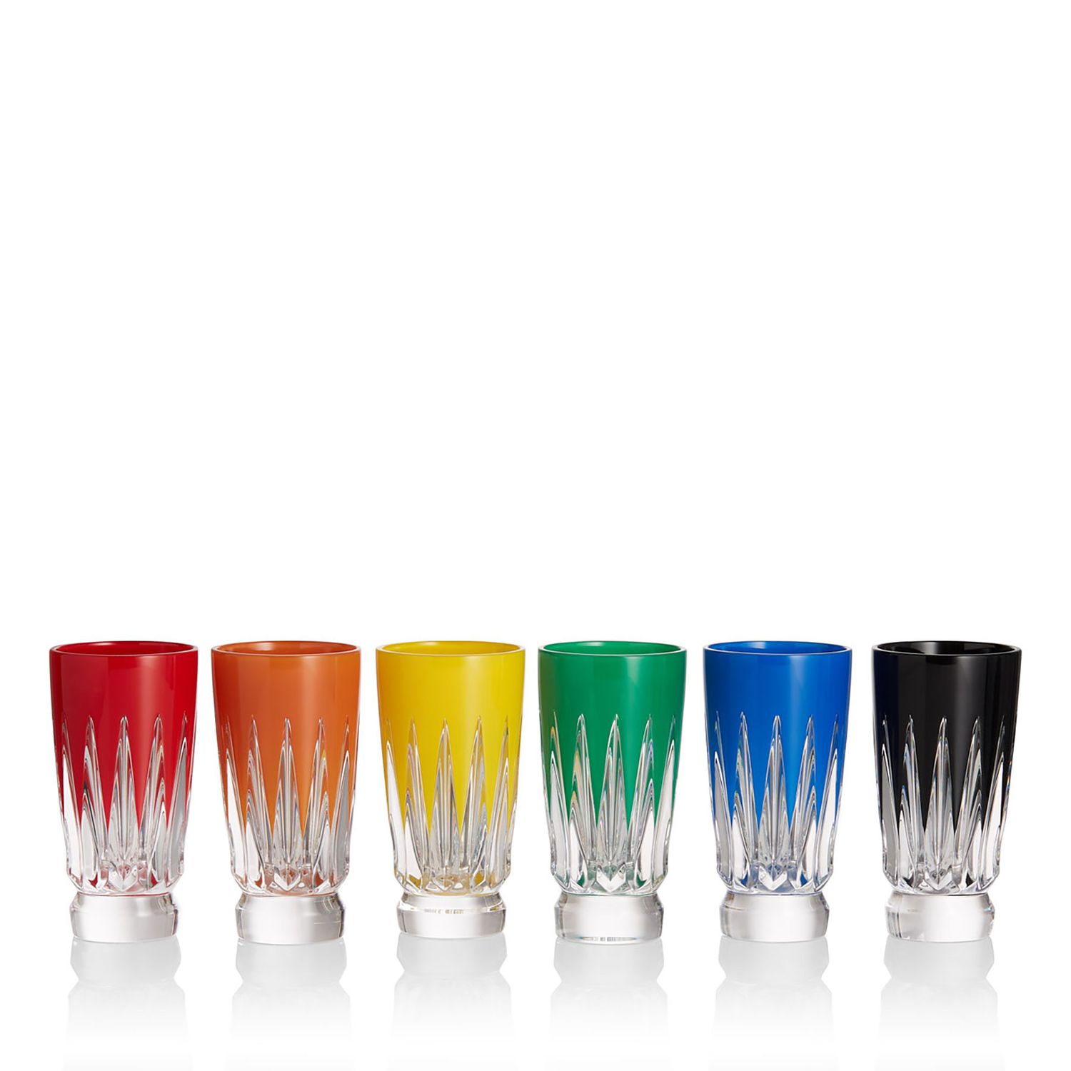 Waterford New Year Shot Glasses Firework Set of 6 Mixed 1072473, 701587482141