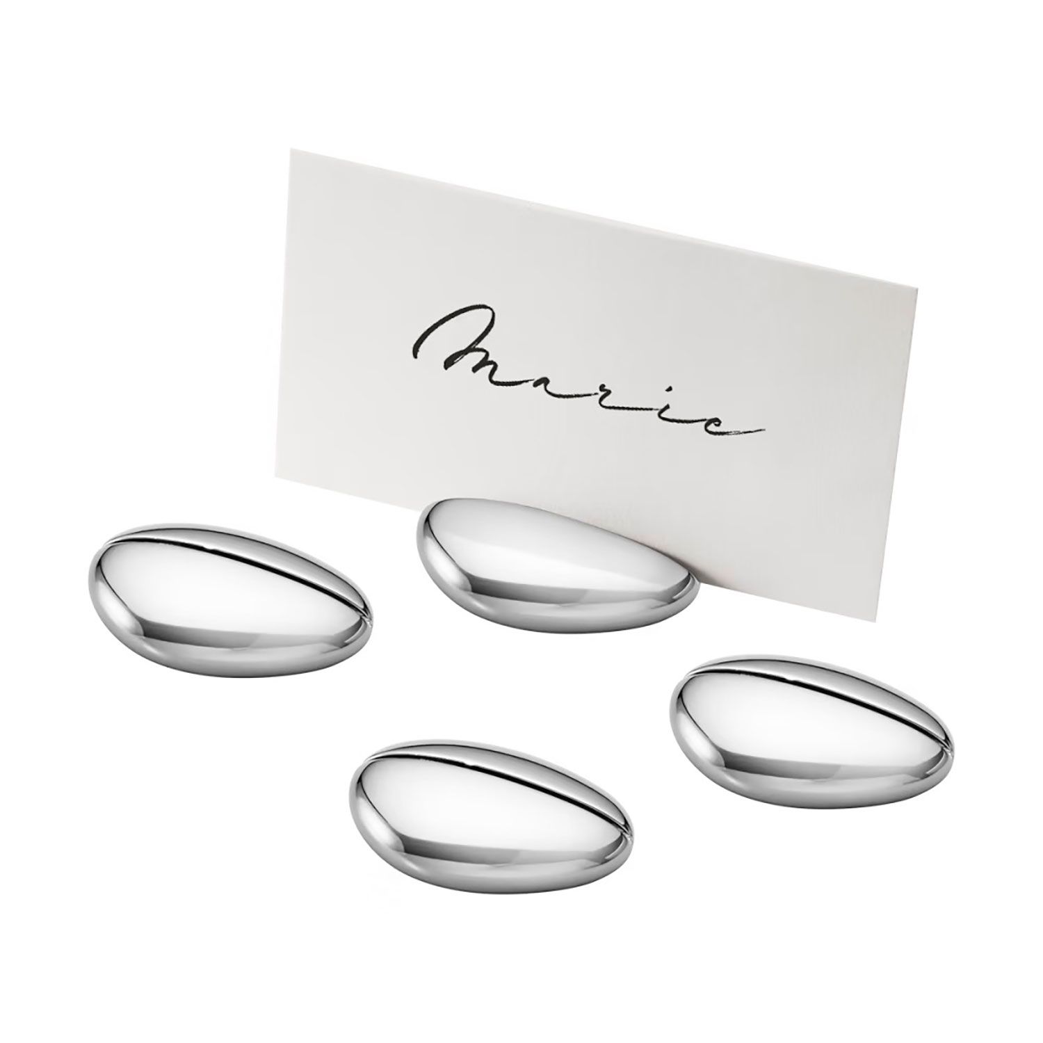 George Jensen Sky 4 Piece Tablecard Holder Including 24 Piece Cards 10019305, 5713275209591