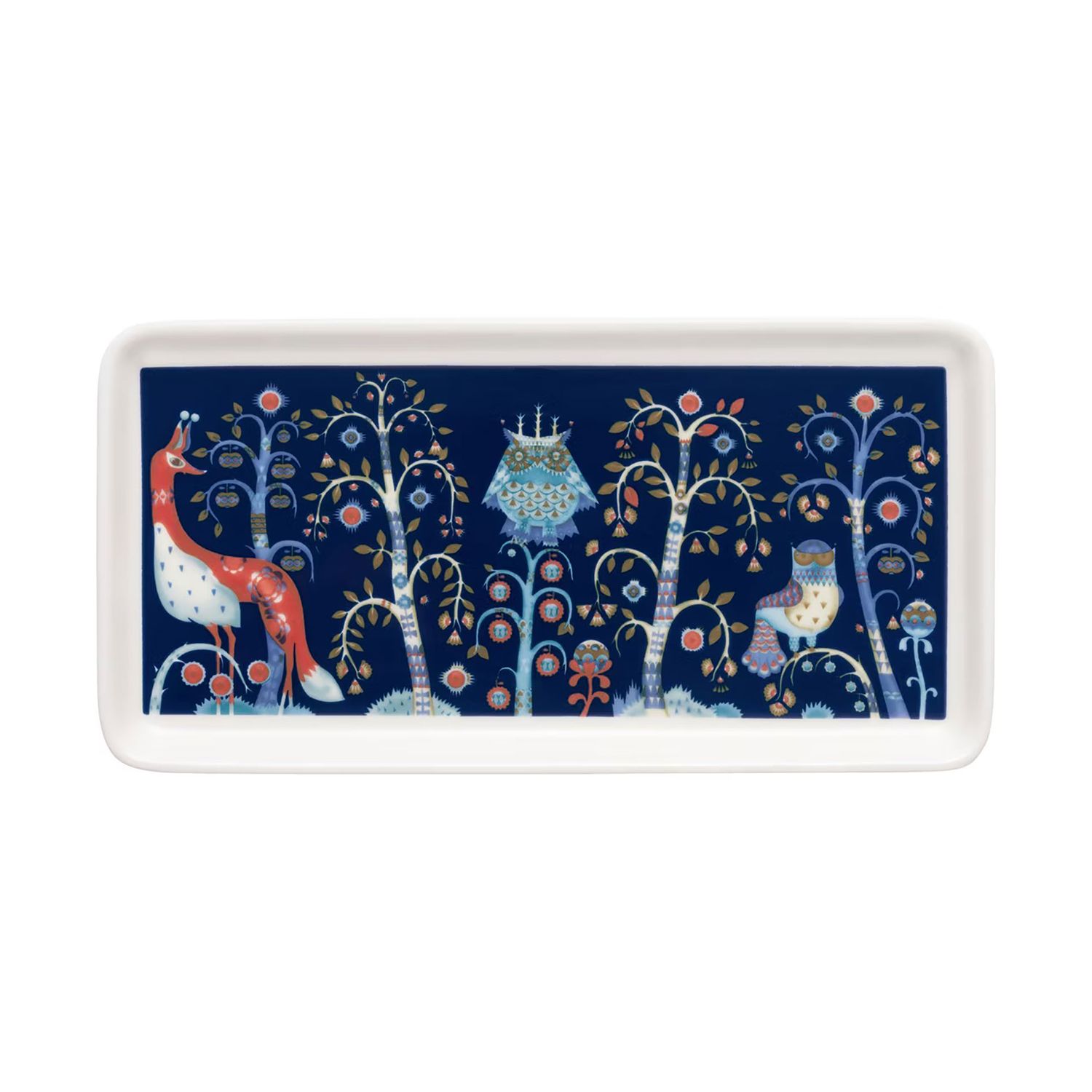 Iittala Taika Plate Rectangle 12X24Cm 4.72X9.45 Inch Blue 1070931, 6411923681568