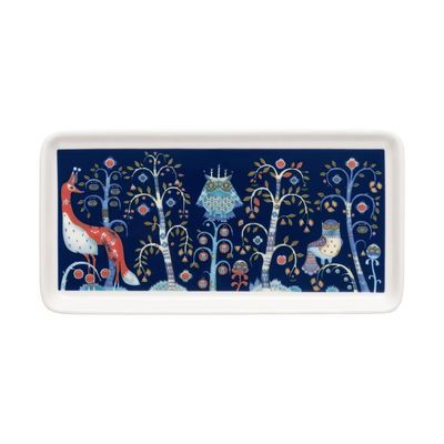 Iittala Taika Plate Rectangle 12X24Cm 4.72X9.45 Inch Blue 1070931, 6411923681568