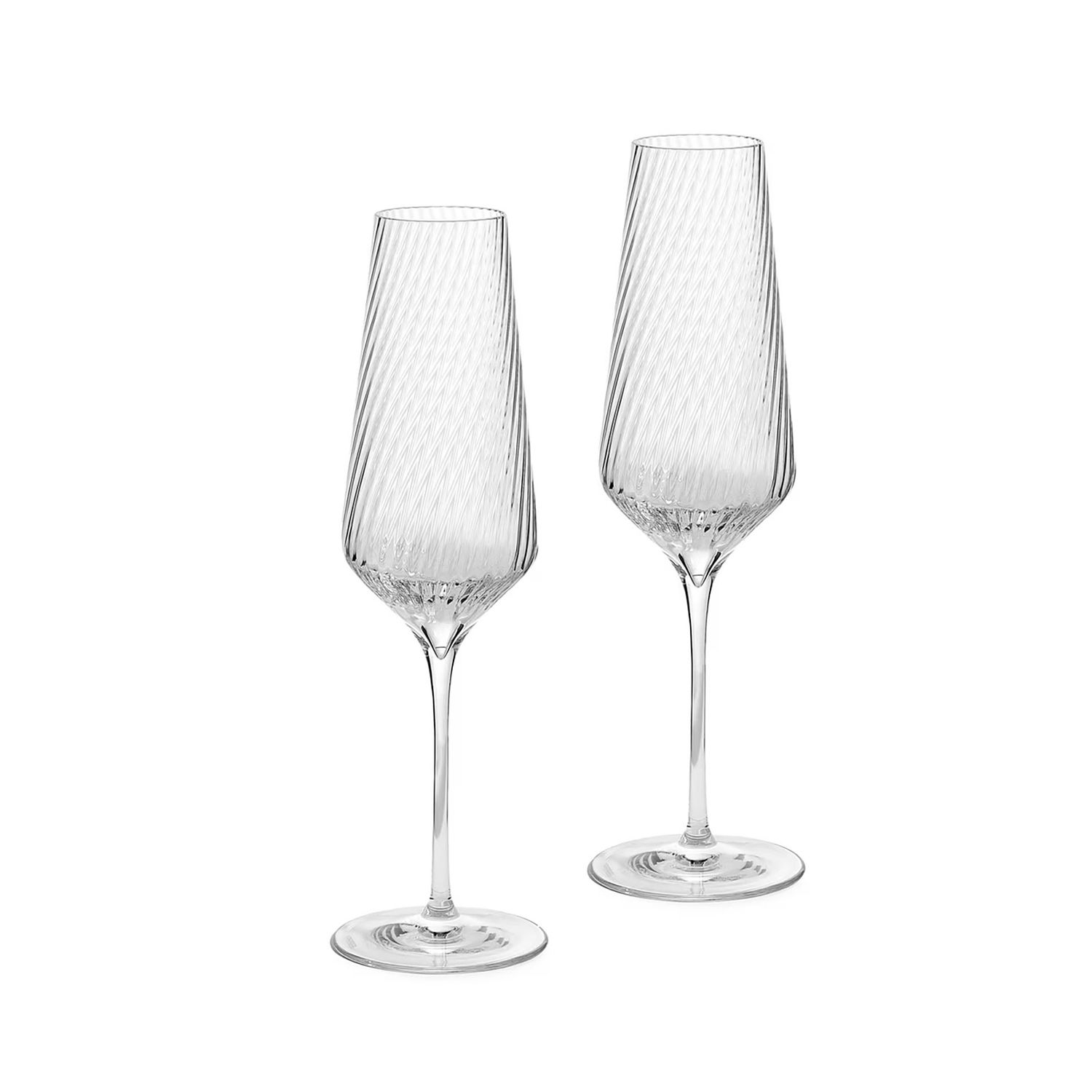 Wedgwood Vera Wang Swirl Flute Set of 2 1069731, 701587478878