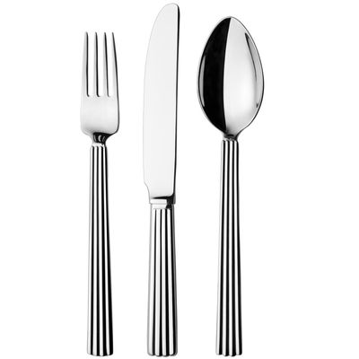 George Jensen Bernadotte 3 Piece Cutlery Set Stainless Steel 3609500, 5705145078659