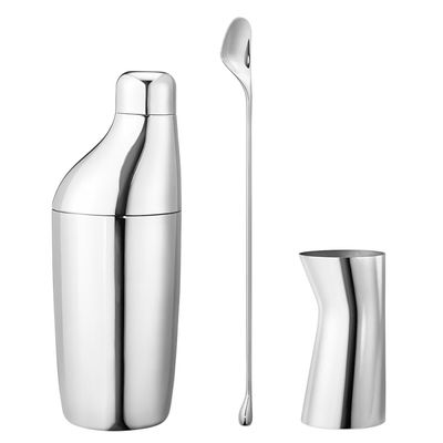 George Jensen Sky Giftset 3 Piece Shaker Stirring Spoon and Jigger 10009247, 5713275031611