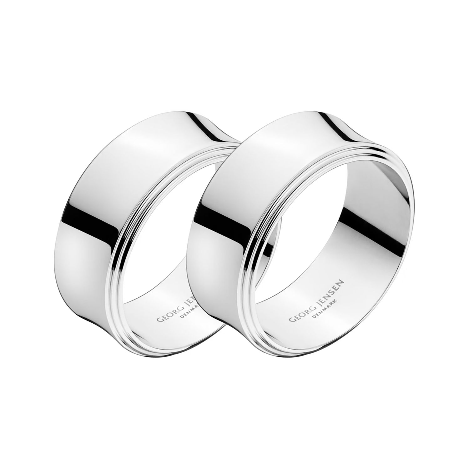 George Jensen Pyramid Napkin Ring 2 Piece 3651375, 5705145107670