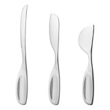 George Jensen Alfredo Cheese Knives Stainless Steel 3 Piece 3390214, 5705145170001