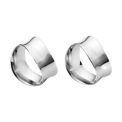 George Jensen Cobra Napkin Rings 2 Piece 10020208, 5713275239635