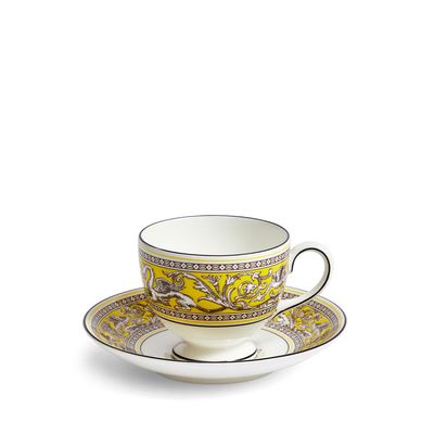 Wedgwood Florentine Citron Teacup Saucer 174Ml 5.8Fl oz 1070726, 701587480208