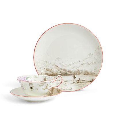 Wedgwood Darwin Voyage of The Beagle Brazil Teacup Saucer Plate 3 Pieces 1071679, 701587481380