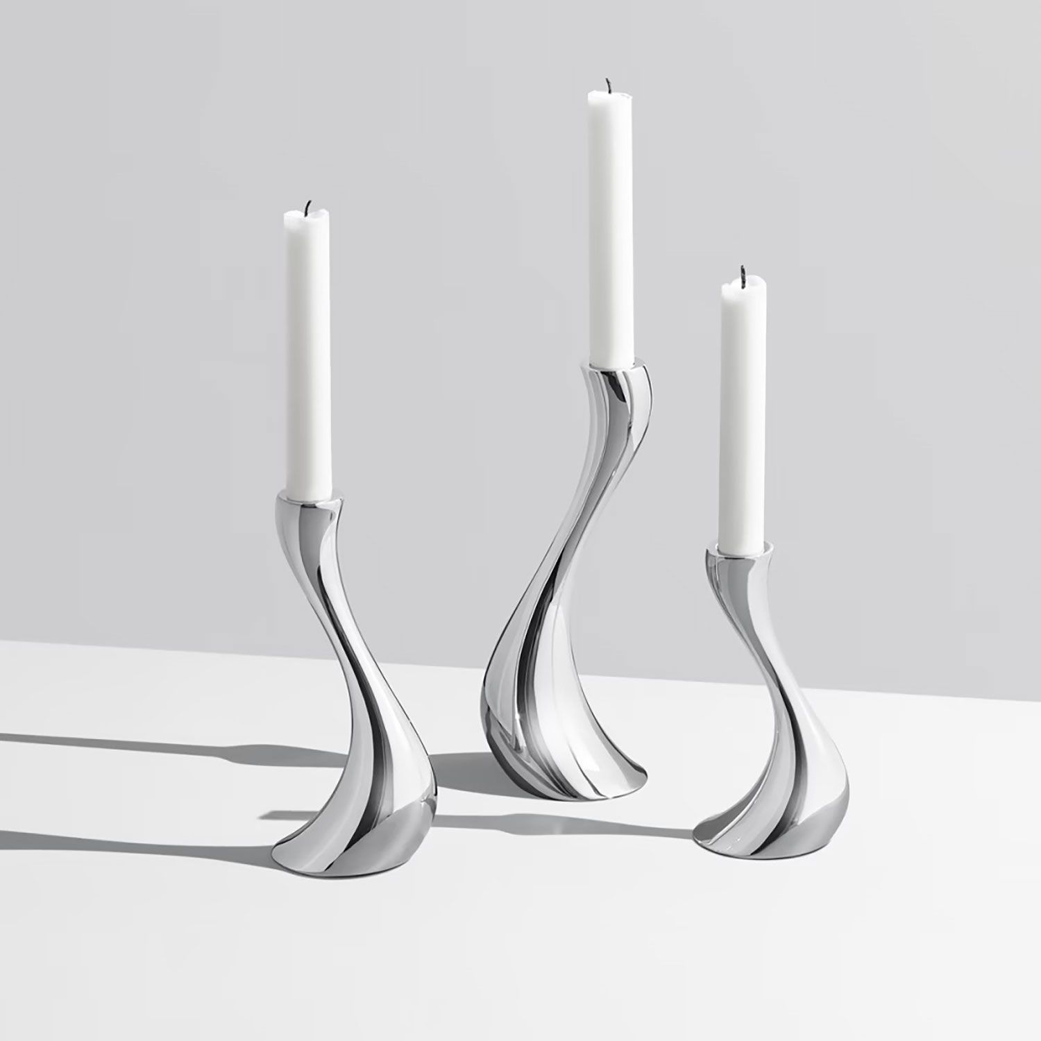 George Jensen Cobra Candleholder Set 3 Piece 3586624, 5705145062481
