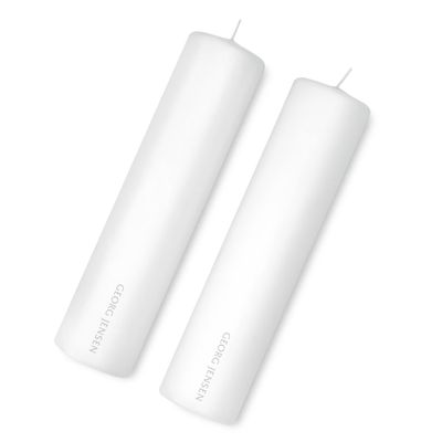 George Jensen 24 Piece White Candles Set Self- Extinguishing 3592418, 5705140460817