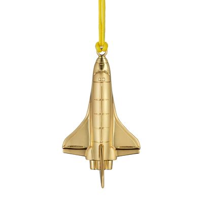 Waterford Christmas Rocketship Golden Ornament 1070357, 701587479394
