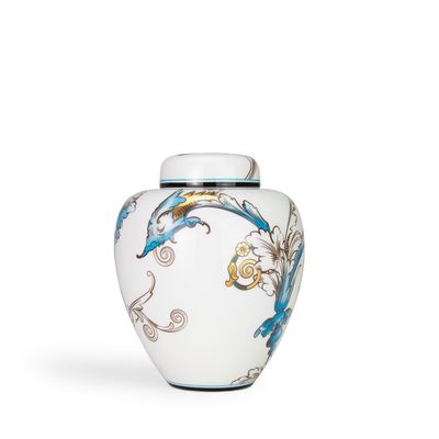 Wedgwood Florentine Turquoise Lidded Vase 15Cm 5.9 Inch 1069038, 701587477710