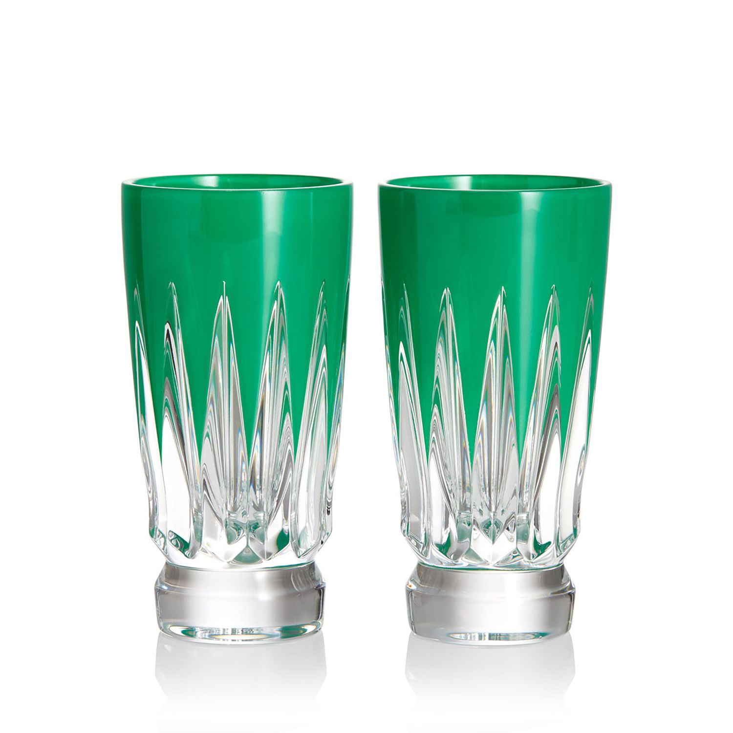 Waterford New Year Shot Glasses Firework Set of 2 Green 1072474, 701587482134