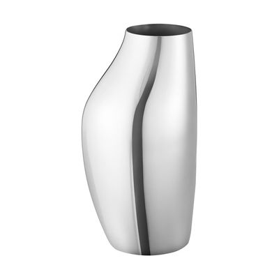 George Jensen Sky Vase Stainless Steel Mirror H270 Mm 10019821, 5713275233442