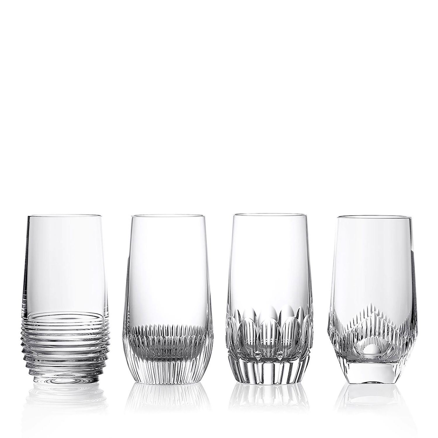 Waterford Mixology Hiball 430Ml 14.5Fl oz Mixed Set of 4 1070497, 701587479813