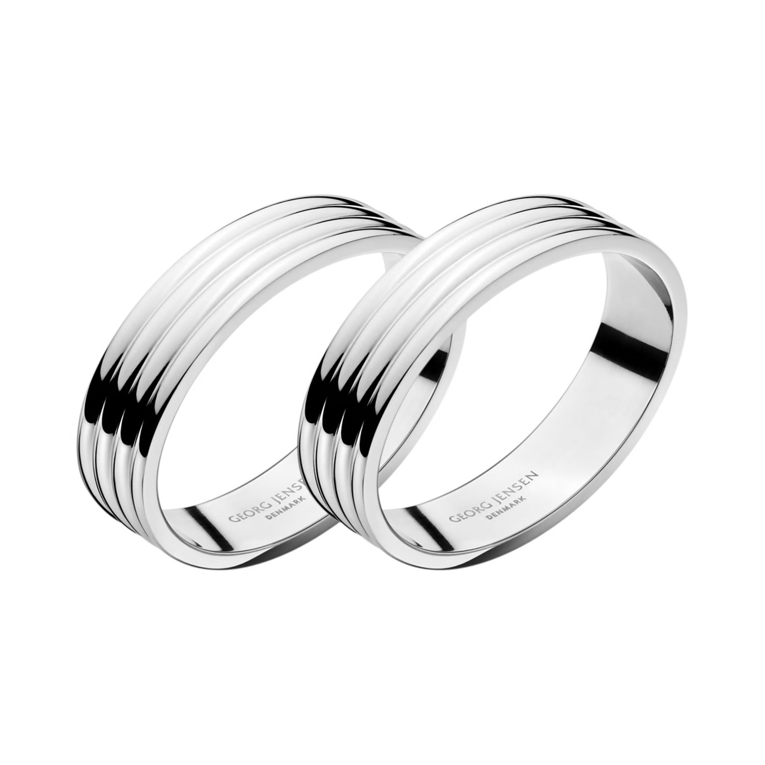 George Jensen Bernadotte Napkin Ring 2 Piece 3609375, 5705145107663