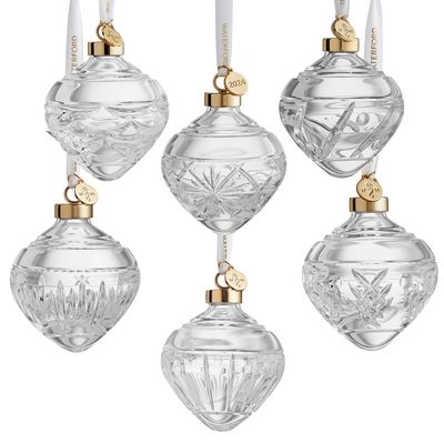 Waterford Winter Wonders Baubles Holly Set of 6 1072433, 701587482288