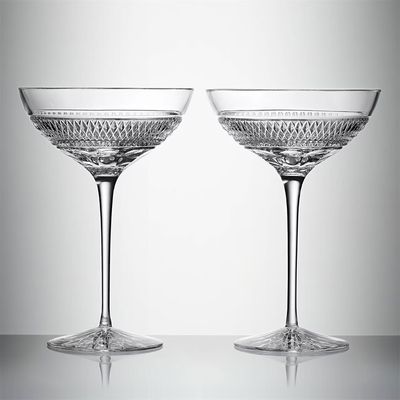 Waterford Copper Coast Mastercraft Coupe 320Ml 10.5 oz Set of 2 1071340, 701587480802