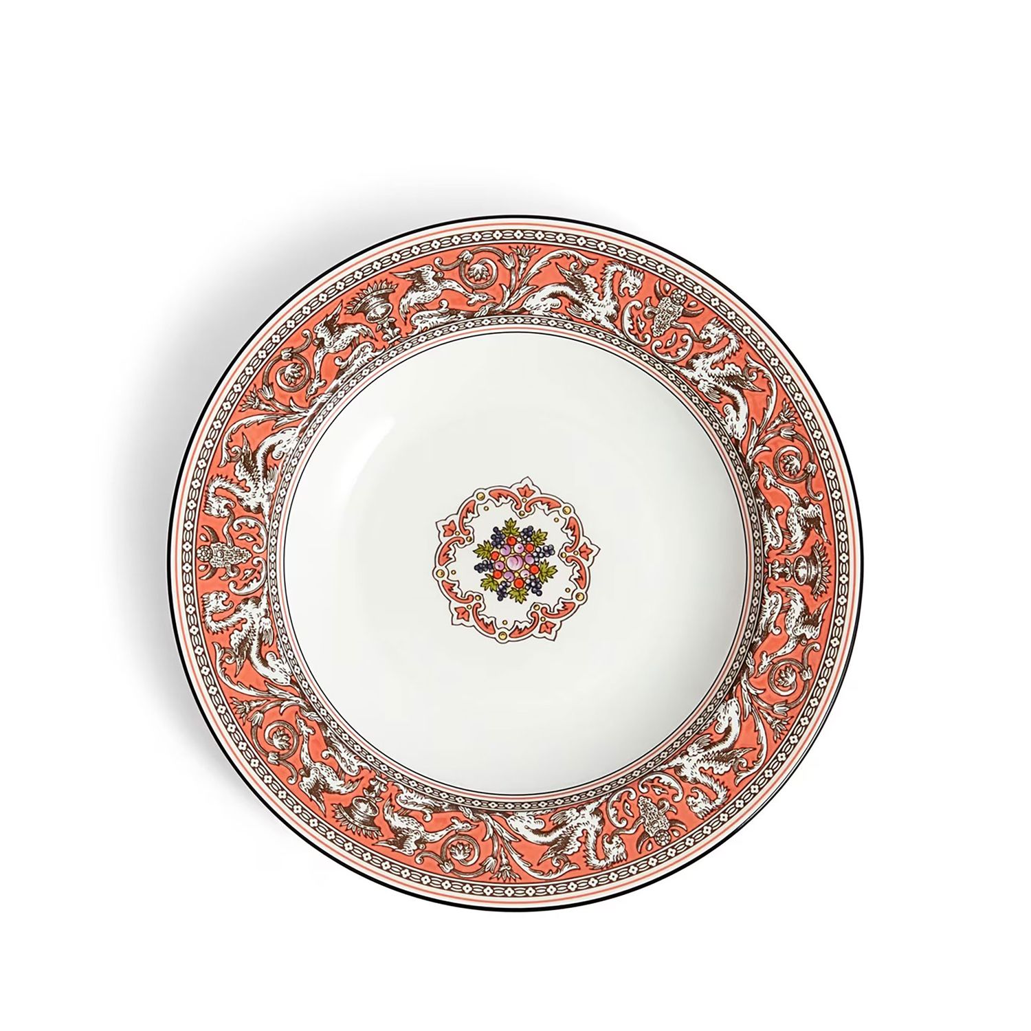 Wedgwood Florentine Salmon Rim Soup 22.8Cm 8.9 Inch 1070515, 701587480055