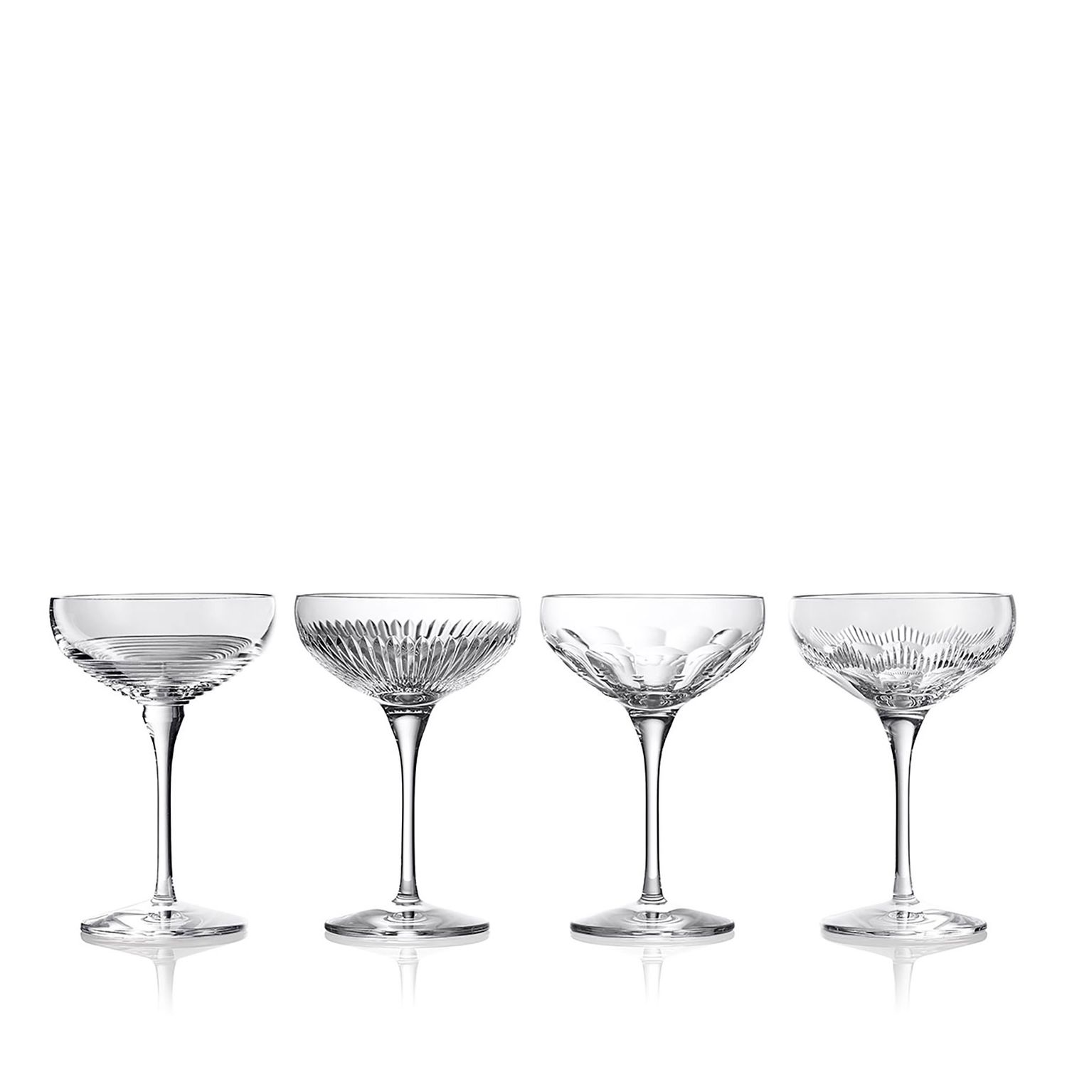 Waterford Mixology Coupe Large 280Ml 9Fl oz Mixed Set of 4 1070495, 701587479837