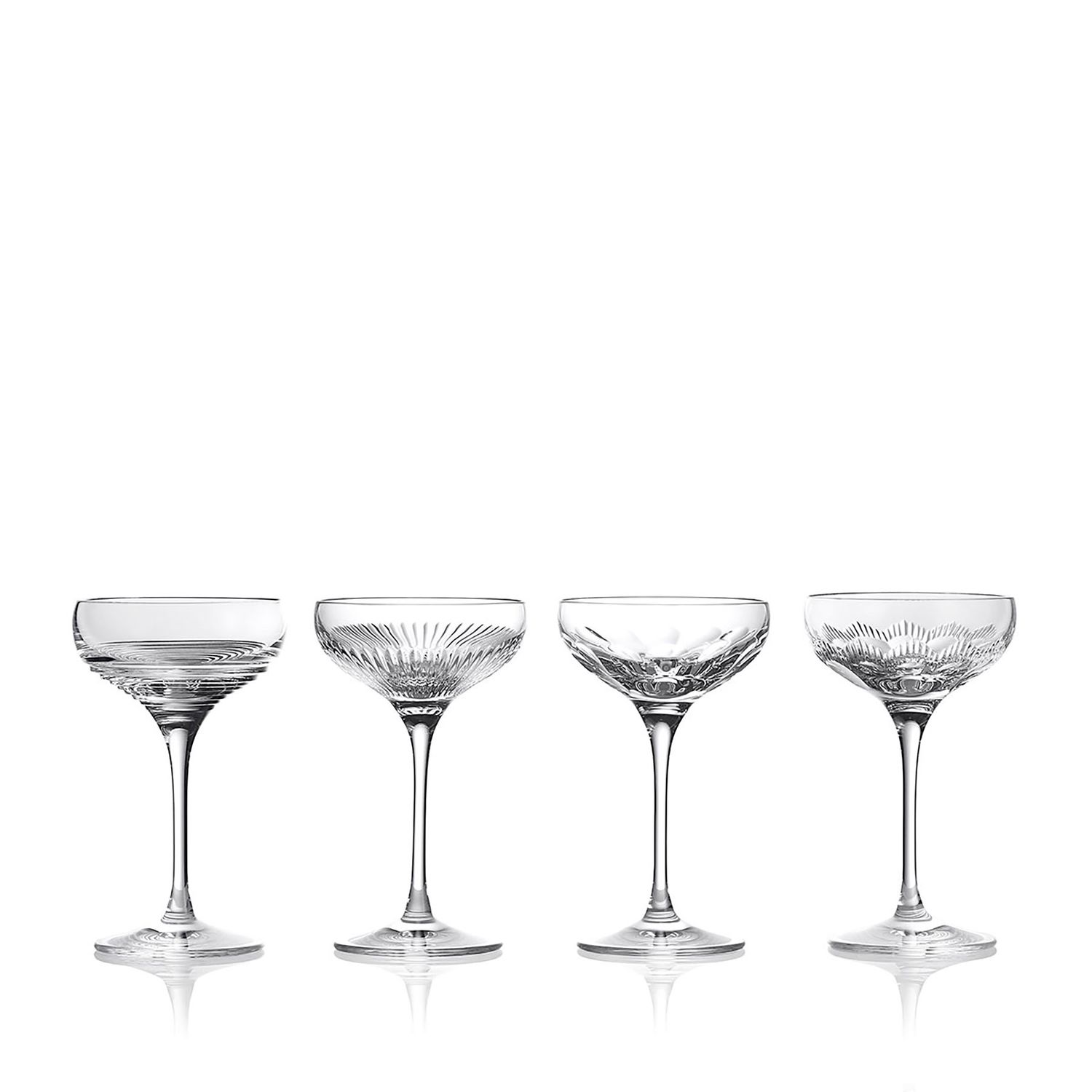 Waterford Mixology Coupe 120Ml 4Fl oz Mixed Set of 4 1070496, 701587479820