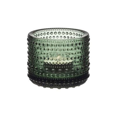 Iittala Kastehelmi Tealight Candleholder 64Mm 2.52 Inch Pine Green 1070557, 6411923680424