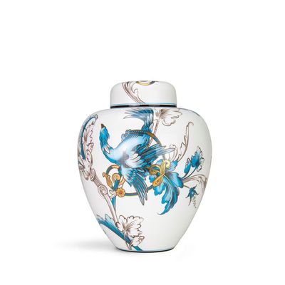Wedgwood Florentine Turquoise Lidded Vase 25Cm 9.8 Inch 1069036, 701587477734