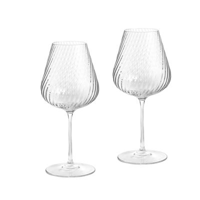Wedgwood Vera Wang Swirl White Wine Glass Set of 2 1069733, 701587478892