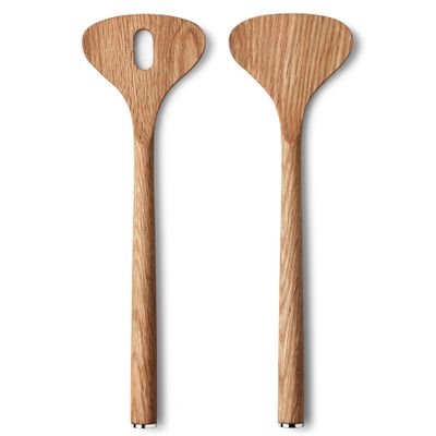 George Jensen Alfredo Oak Salad Servers 3391310, 5705145069077
