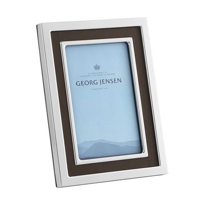 George Jensen Manhattan Picture Frame,Leather and Steel 5 X 7 Inch 10019596, 5713275221692