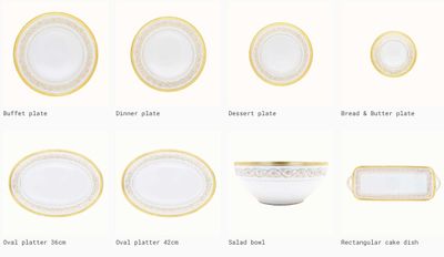 Robert Haviland &amp; C. Parlon Ambassade Gold Dessert Plate 8.25 Inch HP6429G