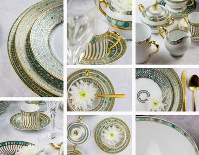Robert Haviland &amp; C. Parlon Syracuse Turquoise Breakfast Cup and Saucer HP61024