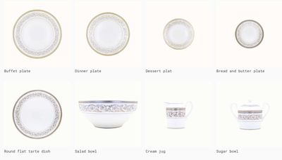 Robert Haviland &amp; C. Parlon Ambassade Platinum Creamer HP64186P