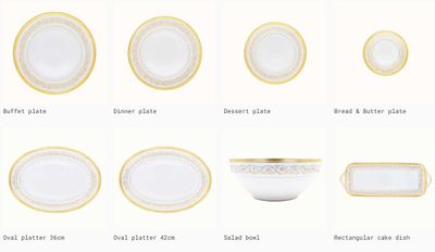 Robert Haviland &amp; C. Parlon Ambassade Gold Bread and Butter Plate 6.25 Inch, MPN: HP6431G from Robe…