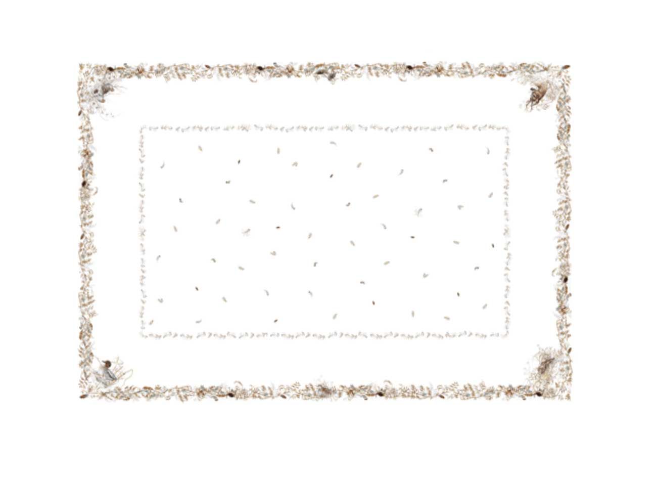 Gien France Sologne Rectangular Tablecloth, 8010SO2500, 3660838031675